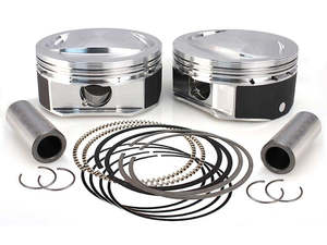 Cylinders Pistons: Standard Bore, High Compression Pistons with 10.6:1 Compression Ratio. Fits CVO Twin Cam 2007-2017 with 110ci Engine & 'S' Models with 110ci Engines. - S&S