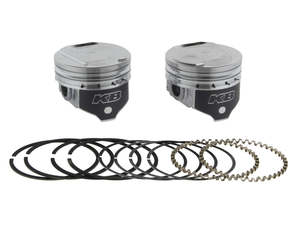 +.005in. Dome Top Pistons with 9.6:1 Compression Ratio. Fits Big Twin 1984-1999 &hellip;
