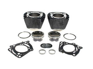 132ci Big Bore Kit with Highlighted Fins & High Compression - Black. Fits Milwau&hellip;