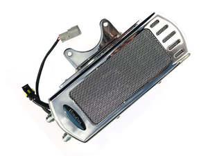 Oil Coolers Softail: Fan Assisted Side Mount Oil Cooler Kit - Chrome. Fits Softail 1985-2017 - Ultra Cool