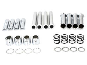 Pushrods Cvrs Lifters Blocks: Push Rod Cover Kit - Chrome. Fits Evolution Big Twin 1984-1999. - Rollies Speed Shop