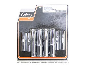 Pushrod Covers - Chrome. Fits Twin Cam 1999-2017. - Colony Machine