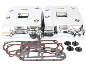 Rocker Covers Rockers: Rocker Covers - Chrome. Fits Big Twin 1992-1999. - Rollies Speed Shop