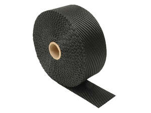 Black Titanium Heat Wrap. 2in. Wide x 100 Foot Roll. - Design Engineering Inc