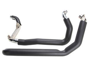 True Dual Headers - Black. Fits Indian Tourer 2014up. - Freedom Performance Exhaust