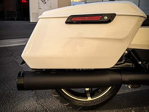 4-1/2in. Street Pro Slip-On Mufflers - Black with Black End Caps. Fits Touring 2&hellip;