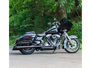 4-1/2in. Mk45 Slip-On Mufflers - Black with Black Cutlass End Caps. Fits Touring&hellip;