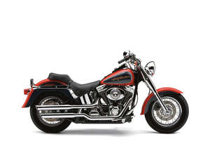 Mufflers Breakout: Slash Cut Mufflers - Chrome. Suits Softail Standard and Heritage Classic 2000-2006. - Cobra Exhaust