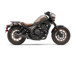 Slip-On Muffler - Black with Bronze Tip. Fits Honda CMX / Rebel 500cc 2017up - Cobra Exhaust