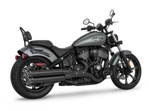 Mufflers Indian Cruiser Chief: 3.25in. Slip-On Mufflers - Black with Black Racing End Caps. Fits Indian Cruiser 2022up - Freedom Performance Exhaust