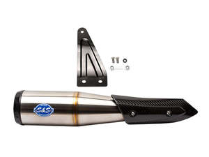 Grand National Slip-On Muffler - Stainless Steel. Fits Indian FTR1200 2019-2024 - S&S