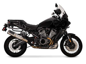 Mufflers Pan America: Adventure Hi-Output 450 Slip On Muffler - Stainless. Fits Pan America 2021up - Vance And Hines