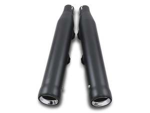 Mufflers Sportster: 3in. Neighbor Hater Slip-On Mufflers - Black. Fits Sportster 2014-2021 - Cobra Exhaust