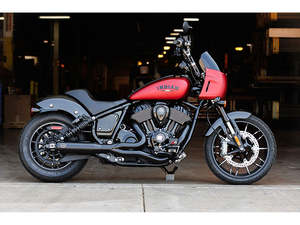 Indian Cruiser Chief 2 1: Qualifier 2-into-1 Exhaust - Black. Fits Indian Cruiser 2022up - S&S
