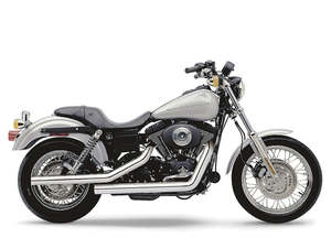 Straightshot Dragster Exhaust - Chrome. Fits Dyna 1991-2005. - Cobra Exhaust