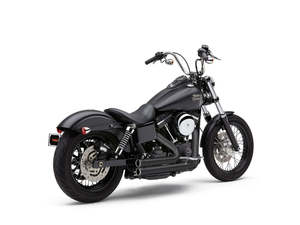 Speedster 909 Exhaust - Black. Fits Dyna 2006-2017. - Cobra Exhaust