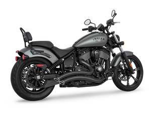 Sharp Curve Radius Exhaust - Black with Black End Caps. Fits Indian Cruiser 2022&hellip;