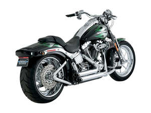 Shortshots Staggered Exhaust - Chrome. Fits Softail 1986-2017 Non-240 Tyre Model&hellip;
