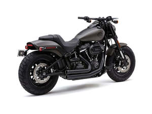 Speedster 909 Exhaust - Black. Fits Fat Bob 2018-2024 - Cobra Exhaust