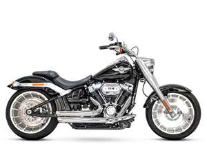 Softail 2 2: Amendment Exhaust - Chrome. Fits Softail 2018up. - Freedom Performance Exhaust