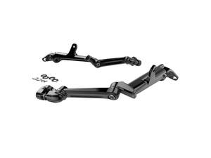 Extended Length Frame Mounted, Adjustable Cruise Arm Highway Peg - Black. Fits T&hellip;