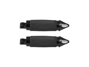 H D Male Mount Black: Spike Custom Contour Footpegs - Black. Fits H-D. - Avon Grips