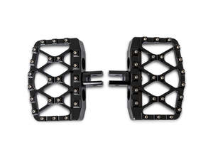 MX Evolution Mini Floorboards - Black. Fits Softail 2018up Front Rider - Burly Brand