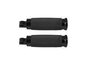 H D Male Mount Black: Custom Contour Footpegs - Black. Fits H-D. - Avon Grips