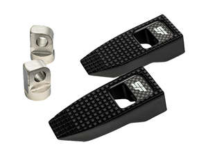 H D Male Mount Black: Slim Speed Footpegs with HD Male Mount - Black - Slyfox