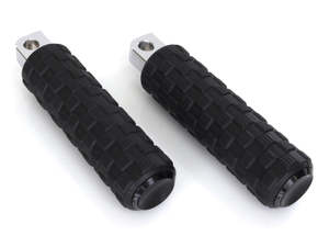 H D Male Mount Black: Air Trax Footpegs - Black. - Arlen Ness