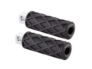 H D Male Mount Black: Diamond Footpegs - Black - Arlen Ness