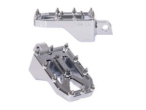 H D Male Mount Black: Aggressor Footpegs - Chrome. - Thrashin Supply