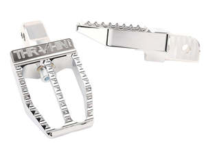Militant Footpegs - Chrome. Fits Softail 2018up Rear Passenger - Thrashin Supply