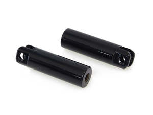 Passenger Footpeg Mount Kit - Black. Fits Softail 2018up - Custom DK Products