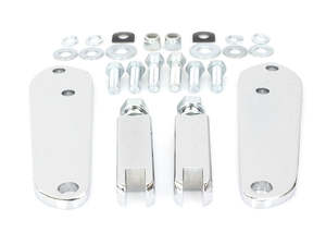 Highway Peg Supports - Chrome. Fits Dyna 1991-2017. - Rollies Speed Shop