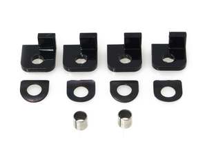 Footpeg Adapters – Black. Fits Earlier Style Footpegs to Softail 2018up.