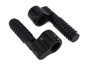1-1/4in. Clamp On Linbar Highway Pegs - Black. - Lindby Custom Inc