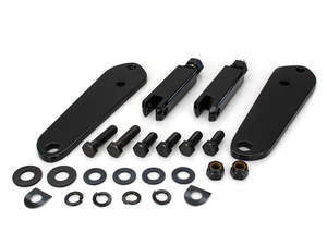 Highway Peg Supports - Black. Fits Dyna 1991-2017. - Rollies Speed Shop