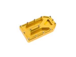 Aggressor Brake Pedal Pad - Gold. Fits Touring 1980up, FL Softail 1986-2017 & Dy&hellip;