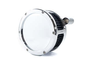 BA Air Cleaner Kit - Chrome with Solid Cover. Fits Softail 2000-2015, Dyna 1999-&hellip;