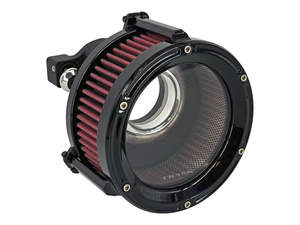 Bt93 17 Cv Carb Delphi Efi Cable: Assault Clear Air Cleaner Kit - Gloss Black. Fits Softail 2000-2015, Dyna 1999-2017, Touring 1999-2007 with CV Carb or Cable Operated Delphi EFI - Trask Performance