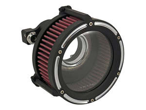Assault Clear Air Cleaner Kit - Reverse Cut Black. Fits Softail 2000-2015, Dyna &hellip;