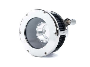 BA Air Cleaner Kit - Chrome with Clear Cover. Fits Softail 2000-2015, Dyna 1999-&hellip;