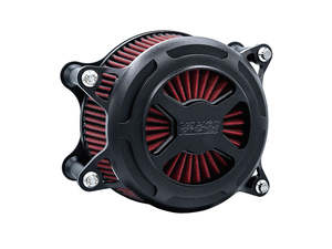 VO2 X Air Cleaner Kit - Wrinkle Black. Fits Softail 2000-2015, Dyna 1999-2017, T&hellip;