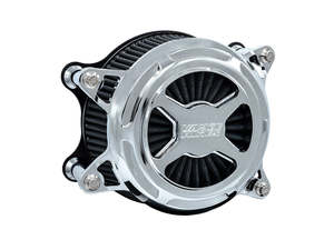 Milwaukee Eight 17up: VO2 X Air Cleaner Kit - Chrome. Fits Touring 2017-2024 & Softail 2018-2024 - Vance And Hines