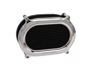 Milwaukee Eight 17up: Stage 2 Oval Performance Air Cleaner Upgrade Kit - Chrome. Fits Touring 2017-2024 & Softail 2018-2024 with Ventilator/Oval Air Cleaner - Arlen Ness