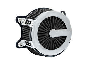 Sportster 88 21: VO2 Cage Fighter Air Cleaner Kit - Chrome. Fits Sportster 1988-2021 - Vance And Hines