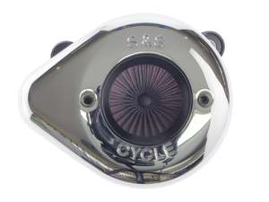 Sportster 88 21: Air Stinger Stealth Air Cleaner Kit - Chrome Teardrop. Fits Sportster 2007-2021. - S&S