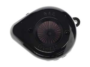 Air Stinger Stealth Air Cleaner Kit - Black Teardrop. Fits Sportster 2007-2021. - S&S