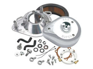Teardrop Air Cleaner Kit - Chrome. Fits Sportster 1991-2021 with CV Carburettor &hellip;